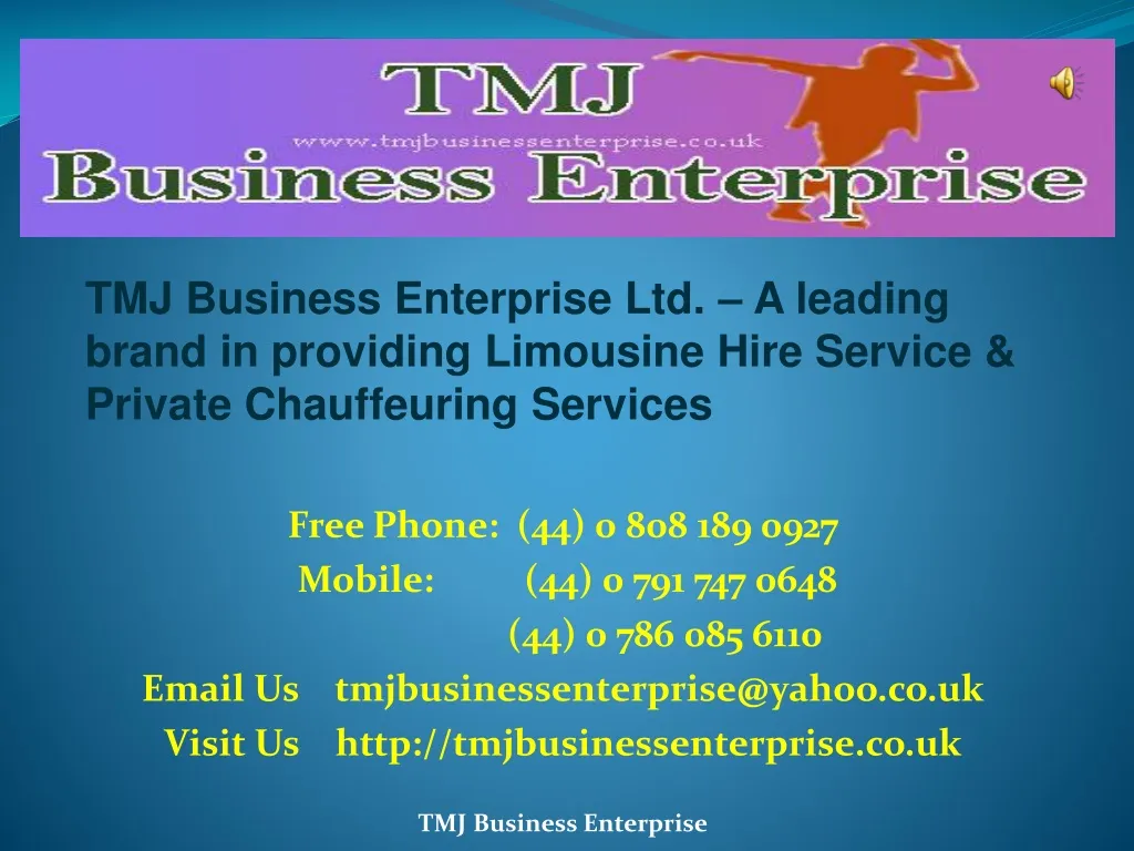 tmj business enterprise ltd a leading brand