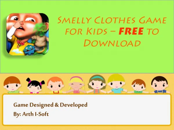 Smelly Clothes Game for Kids - FREE to Download