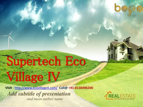 Supertech Eco Village 4 Noida