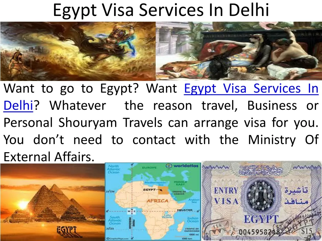 egypt visa services in delhi