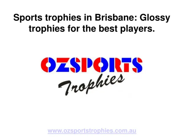OzSports Trophies: Custom Awards and Trophies in Brisbane