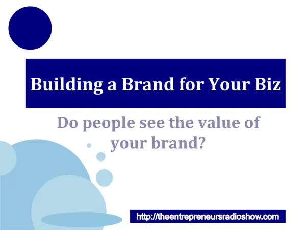 Building a Brand for Your Biz
