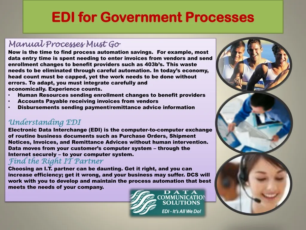 edi for government processes