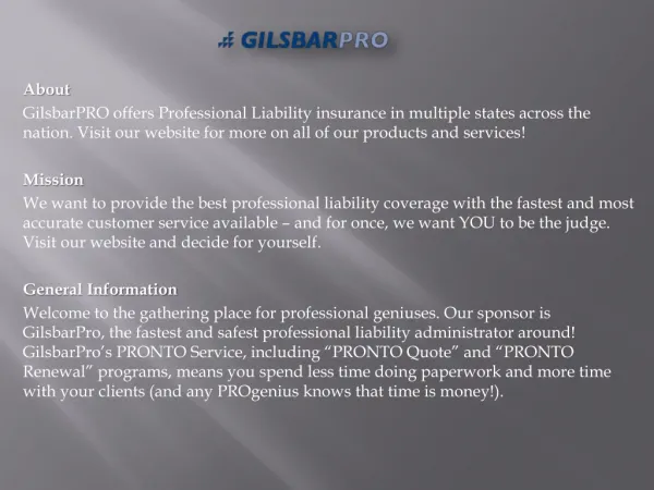 Professional Liability Insurance Attorney