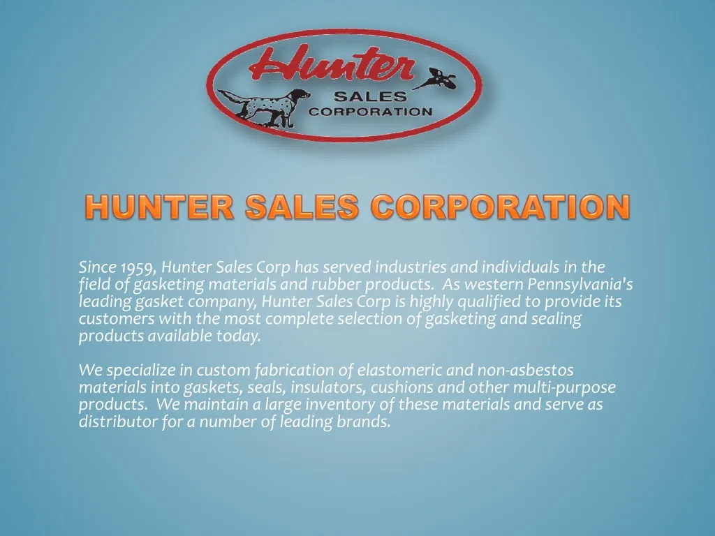 hunter sales corporation