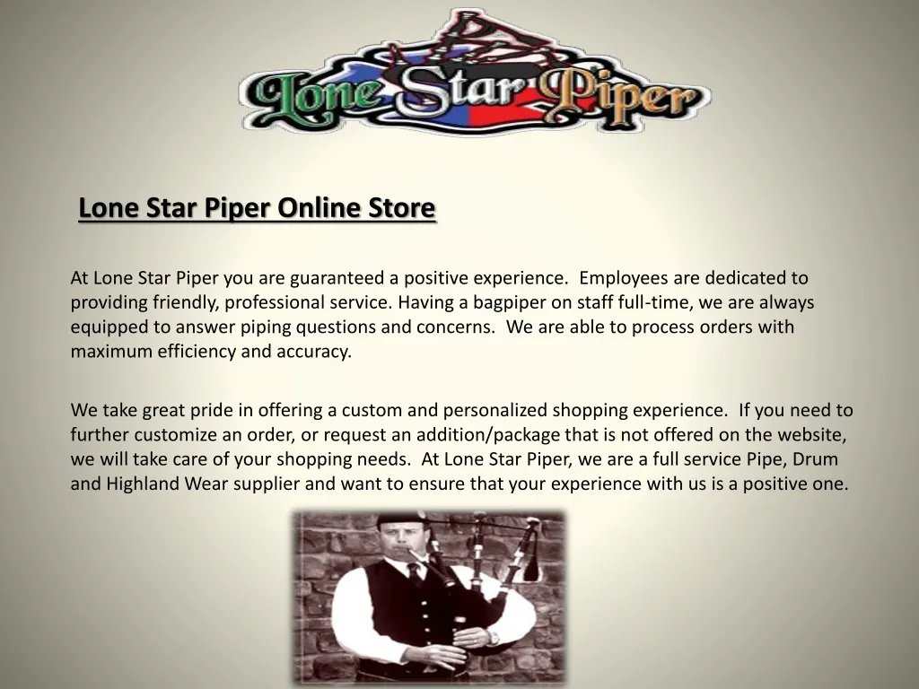 lone star piper online store