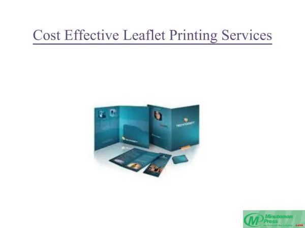 Cost Effective Leaflet Printing Services