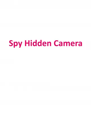 Spy Hidden Camera - slide 1