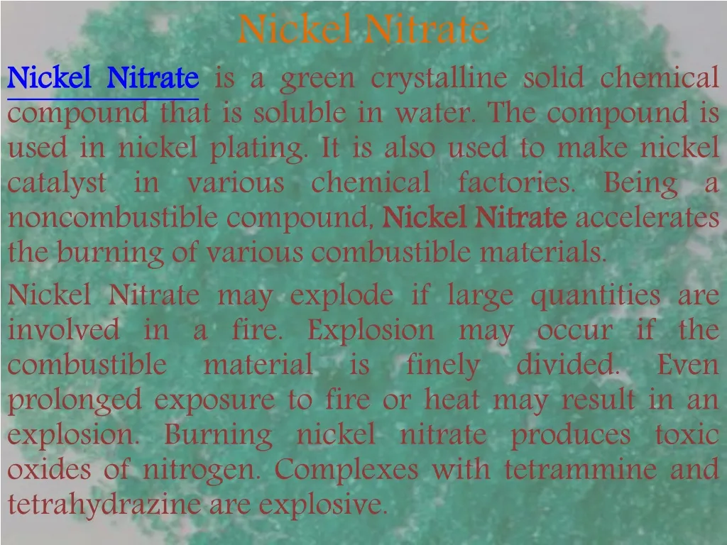 nickel nitrate