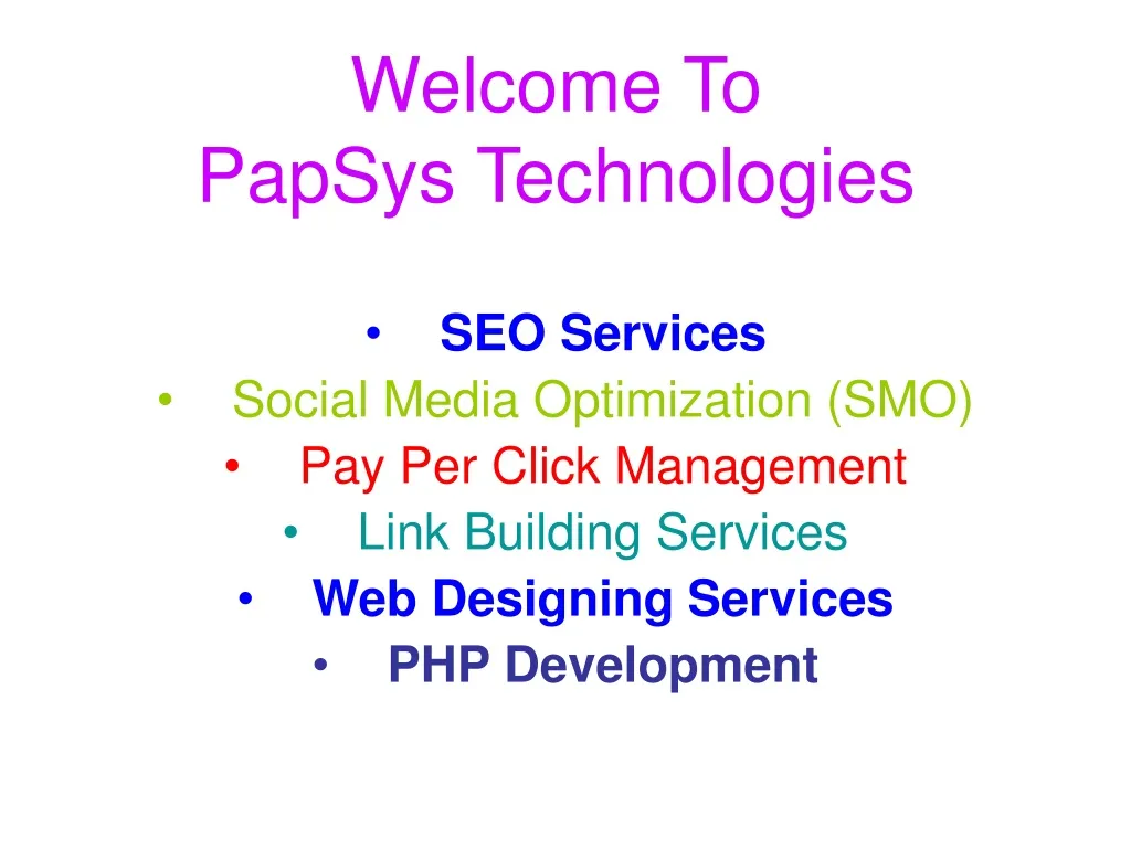 welcome to papsys technologies