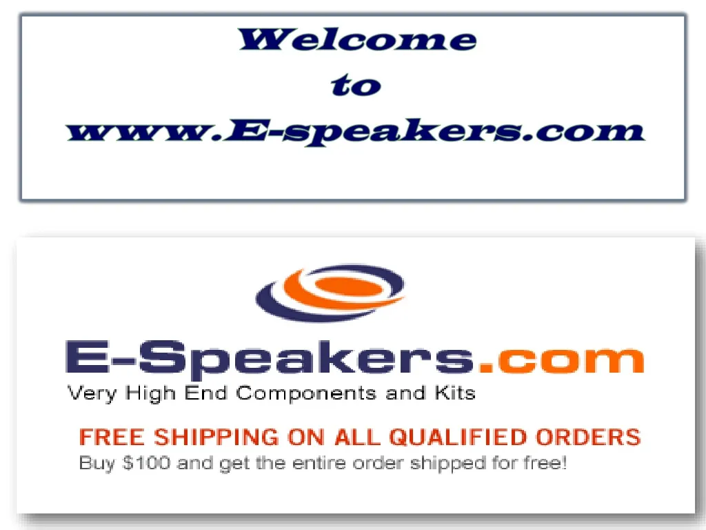 welcome to www e speakers com