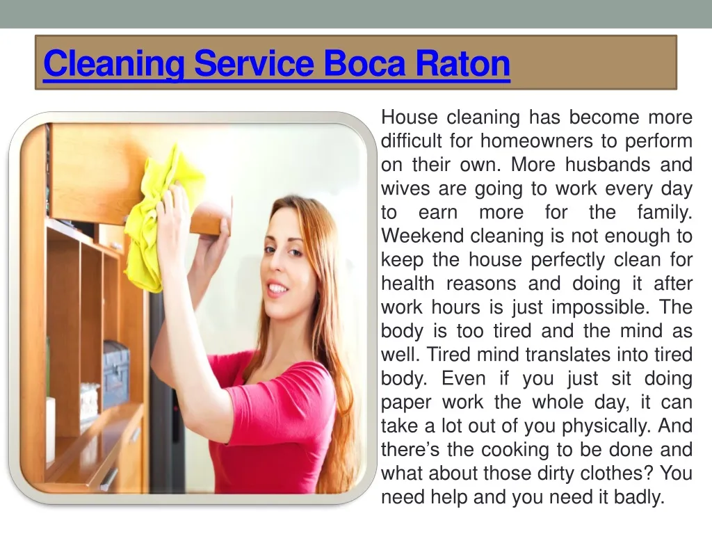 cleaning service boca raton
