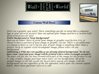 Custom Wall Decal - slide 1