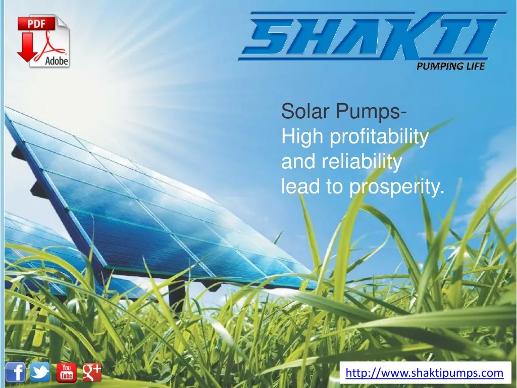 solar pumps high profitability and reliability