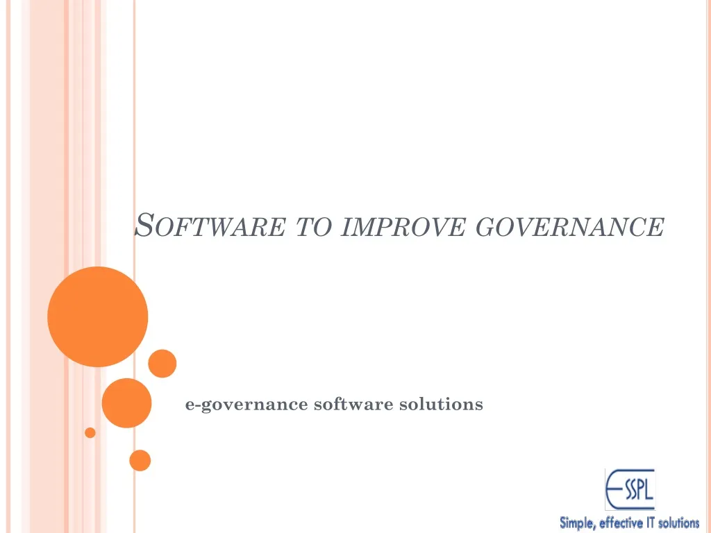 software to improve governance
