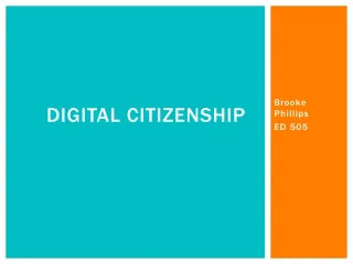 Digital Citizenship Project - slide 1
