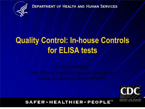 quality control: in-house controls for elisa tests