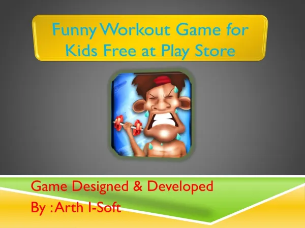 Funny Workout Game for Kids FREE at Play Store