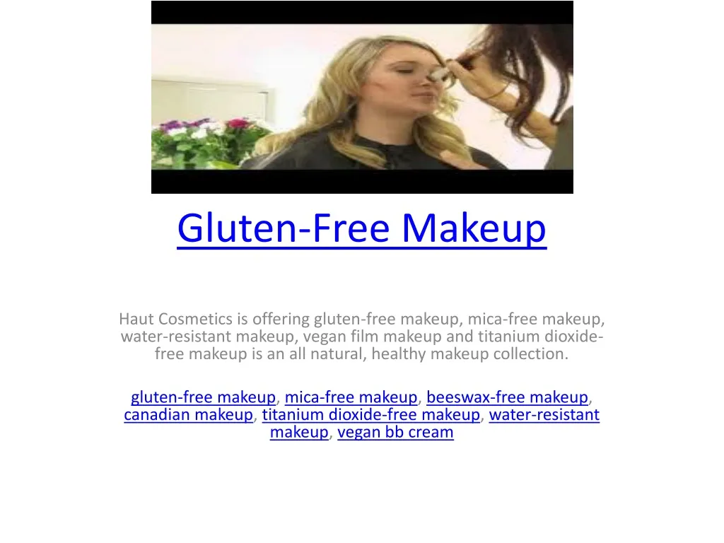 gluten free makeup