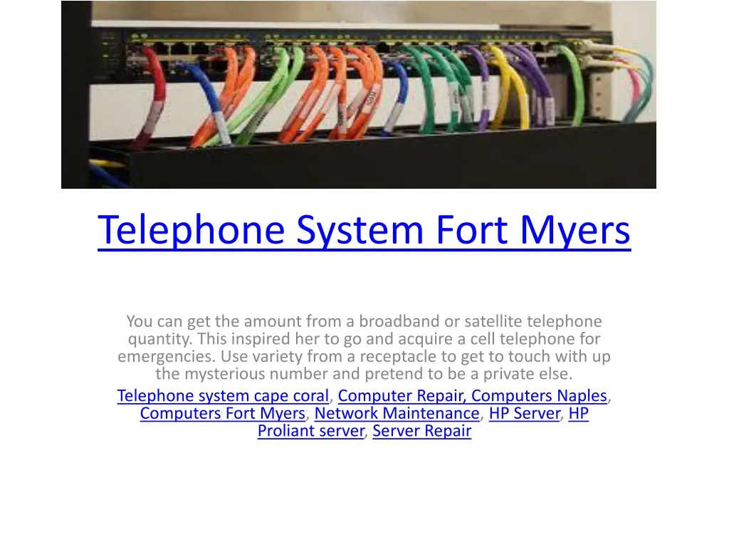 telephone system fort myers