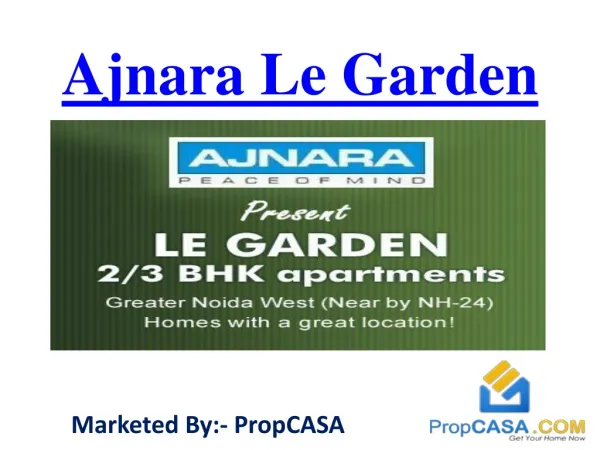 Ajnara Le Garden