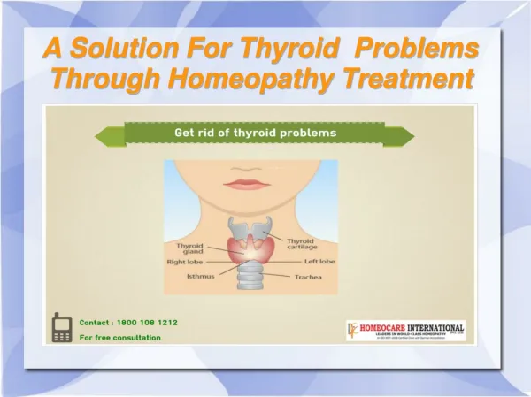 online thyroid treatment through homeopathy