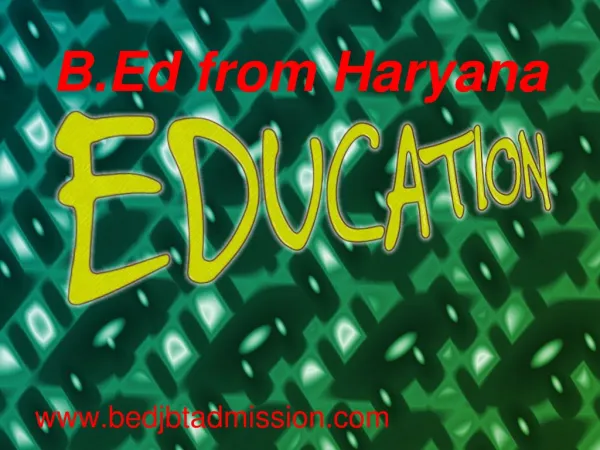B.Ed from Haryana ,B.Ed application forms 2014-15
