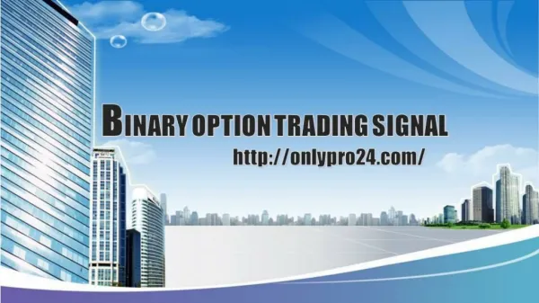 Binary Option Trading Signal