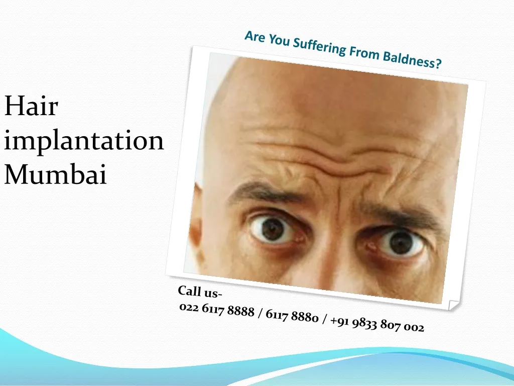are you suffering from baldness