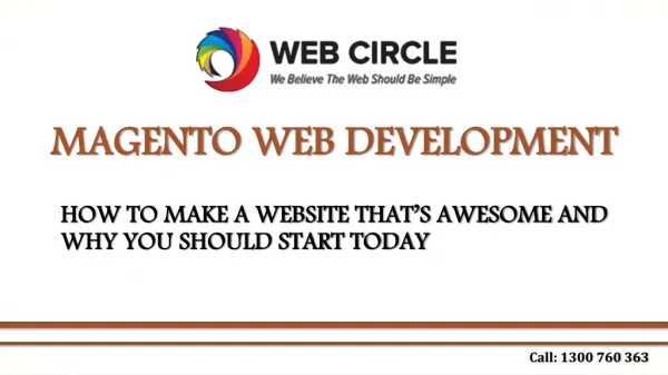 Magento Web Development - How to make a awesome website