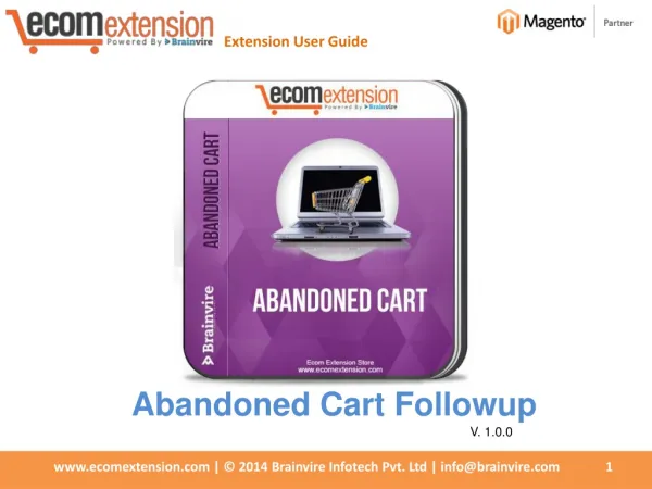 Increase Your Conversion Rate using Magento Abandoned Cart E