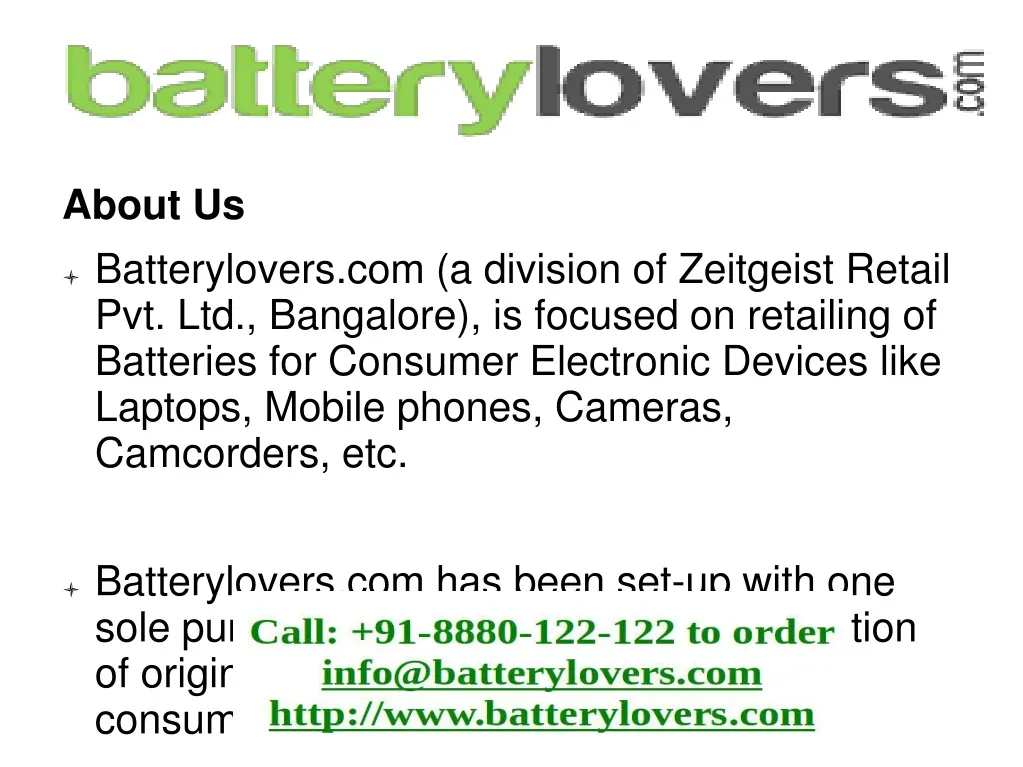 about us batterylovers com a division