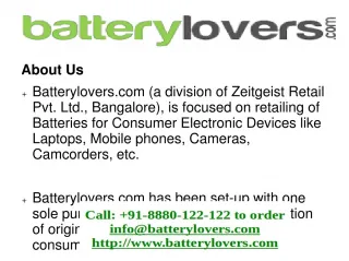 Dell Acer Laptop Batteries Samsung batteries Camera batterie
