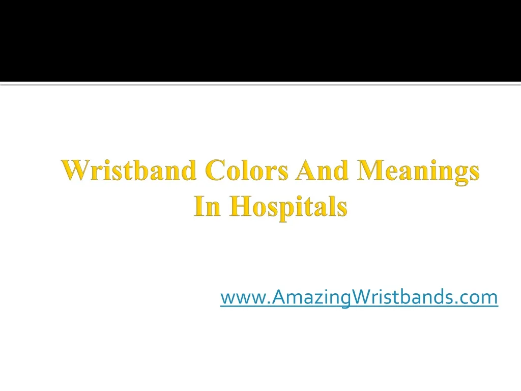 wristband colors and meanings in hospitals