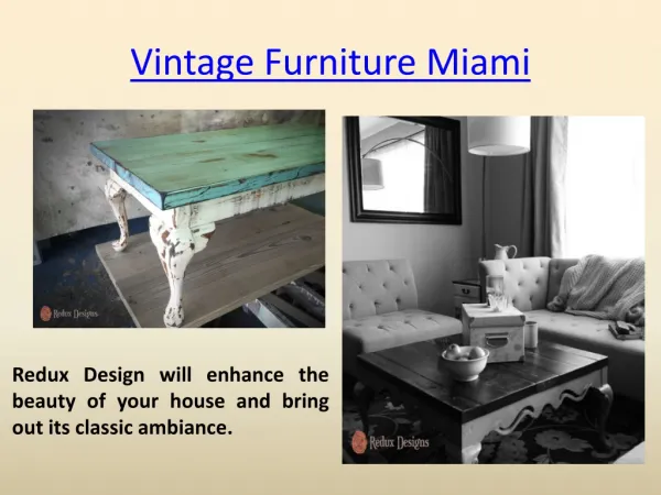 Vintage Furniture Fort Lauderdale