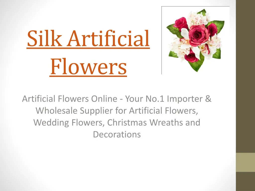silk artificial flowers