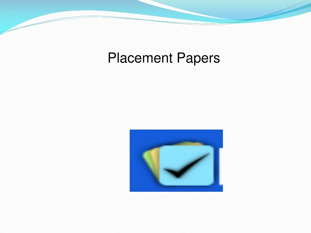placement papers