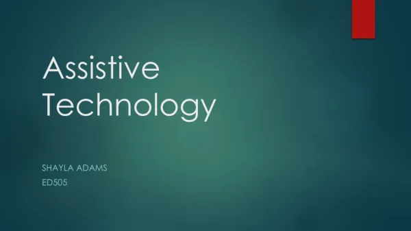 Assistive Technology Powerpoint