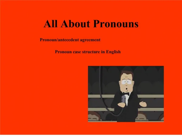 all about pronouns