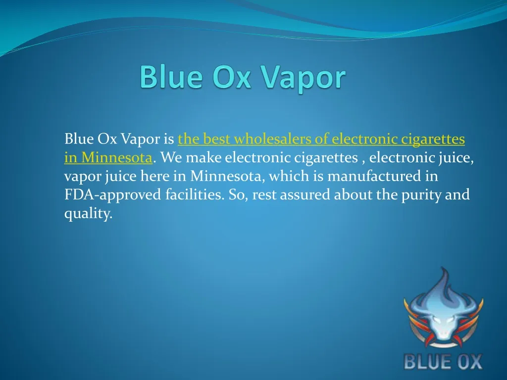 blue ox vapor