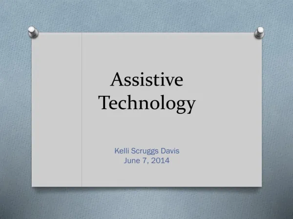 Assistive Technology, ED505