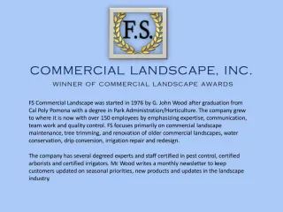 Commercial Landscape - slide 1
