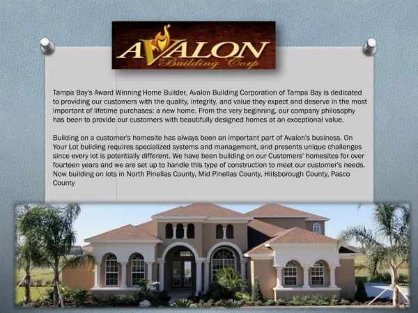 Tampa home builder