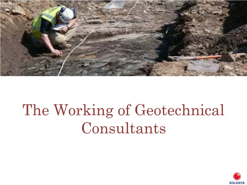 the working of geotechnical consultants