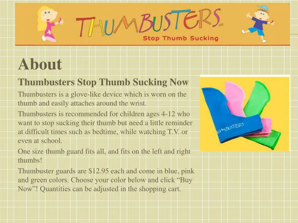 about thumbusters stop thumb sucking