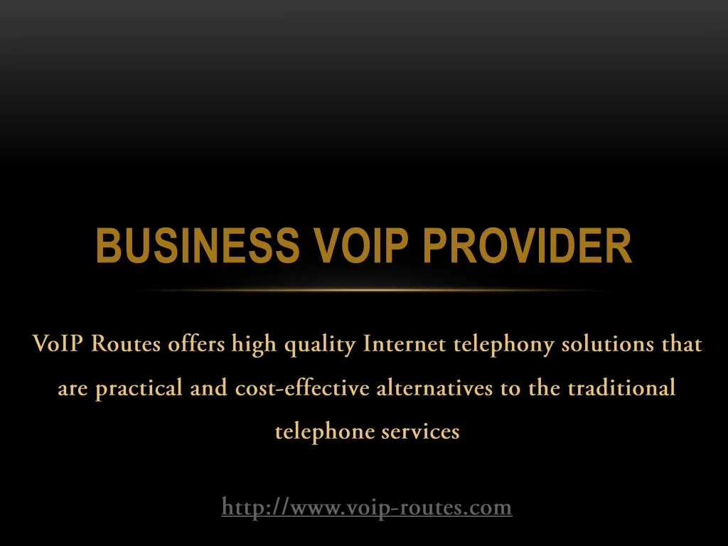 business voip provider