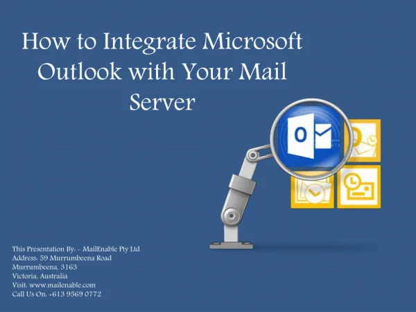 How to Integrate Microsoft Outlook with Your Mail Server