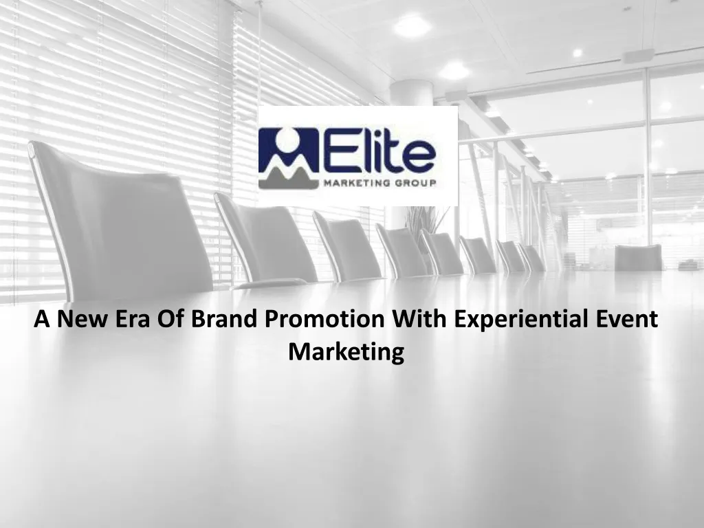 a new era of brand promotion with experiential event marketing