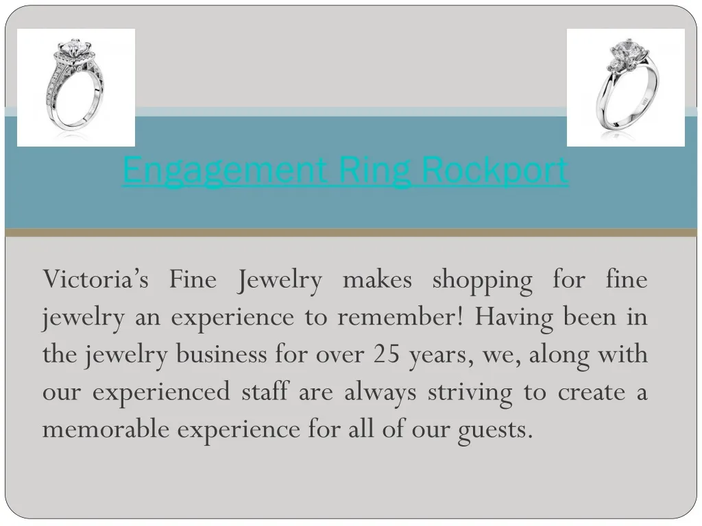 engagement ring rockport