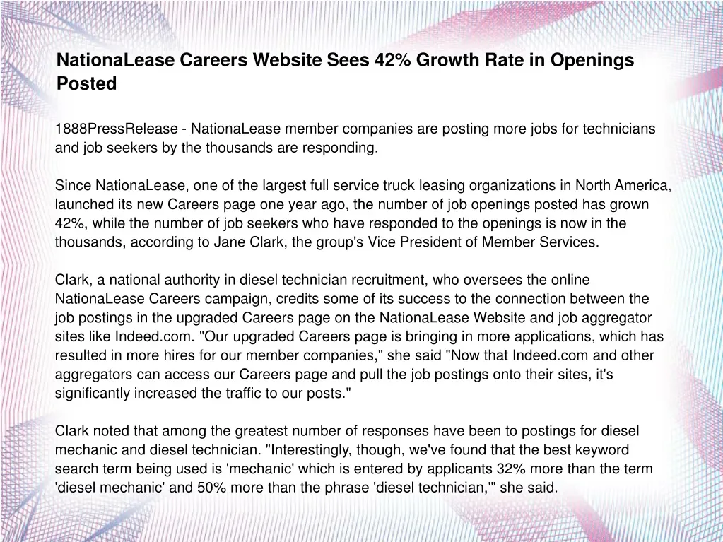 nationalease careers website sees 42 growth rate